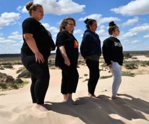 Members of Anglicare Victoria's Indigenous Leadership Academy in Lake Mungo